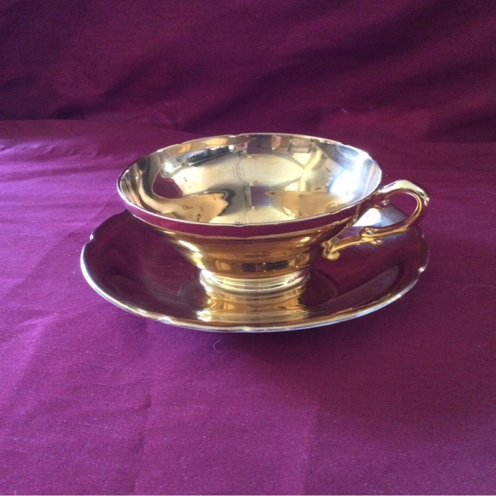 Stanley Fine Bone China Gold Cup & Saucer